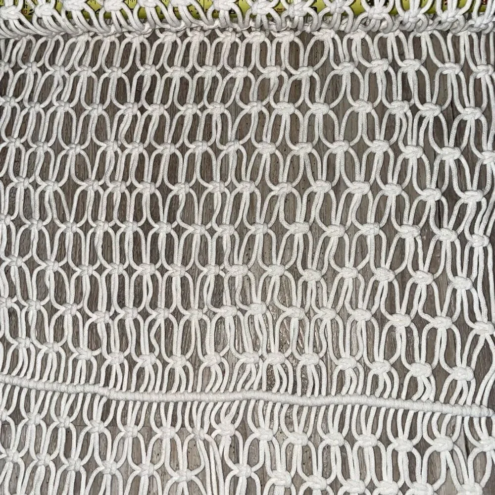 NEW OPALHOUSE MACRAME table runner 15 x 104